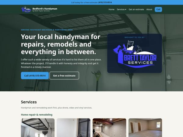 Bedford's Handyman website